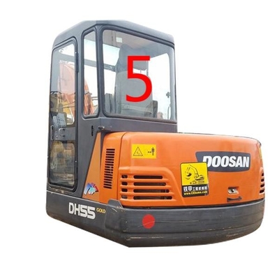 الحفار الأبيض زجاج الكابينة DAEWOO DH55 الجانب الخلفي الموقف رقم 5