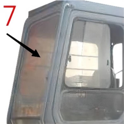 EX-1 EX120-1 EX200-1 هيتاشي حفار زجاج الجانب الأيمن رقم 7 زجاج مقسى