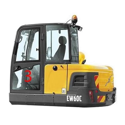 EC60C EC60 Excavator Cab Glass VOLVO Left Door Lower Position NO.3