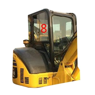 استبدال نافذة حفارة DOT KOMATSU PC55MR ، الجانب الأيمن رقم 8