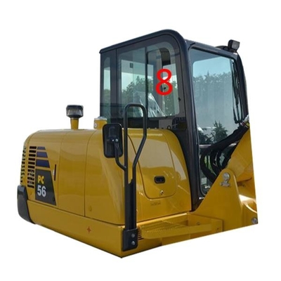 PC56-7 PC56 KOMATSU Excavator Window استبدال الموضع الأيمن رقم 8