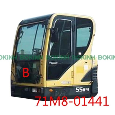 71M8-01441 HYUNDAI زجاج أمامي وضع سفلي B حفارة نافذة الكابينة مقسى