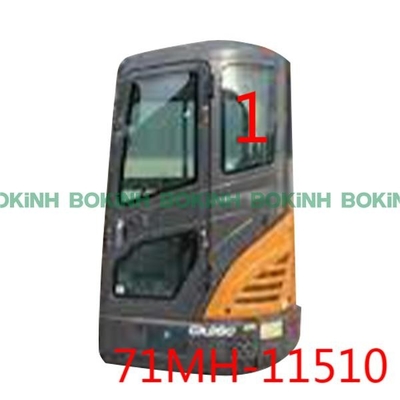 71MH-11510 HYUNDAI الزجاج الأمامي حفارة الكابينة نافذة الجانب الأيسر العلوي الموضع رقم 1 خفف