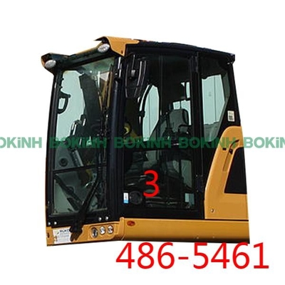 486-5461 زجاج الكابينة CATERPILLAR باب يسار زجاجي موضع سفلي رقم 3 زجاج مقسّى