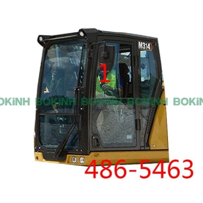 486-5463 زجاج الكابينة CATERPILLAR زجاج مائل يسار الموضع الجانبي رقم 1 زجاج مقسى