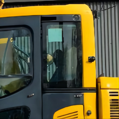 22B-54-28341 KOMATSU حفارة الكابينة الزجاج المقسى الباب الأيسر الخلفي الموضع رقم 4