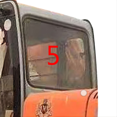 4457180 HITACHI Excavator Glass Cab Window خفف من الزجاج الخلفي الوضع الجانبي NO.5