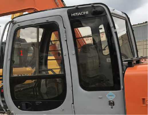 4457141 HITACHI Excavator Cab Window زجاج مقسى الجانب الأيمن رقم 7