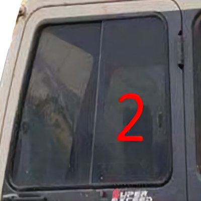 استبدال نافذة KATO Digger للزجاج الأمامي الأيسر من الزجاج المقوى