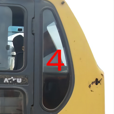 الزجاج الأمامي للكابينة الزجاج المقسى الجانب الخلفي الأيسر الموضع رقم 4