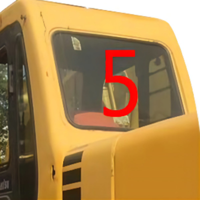 580mm ارتفاع 5mm سميكة KOMATSU كابينة زجاجية الجانب الخلفي رقم 5
