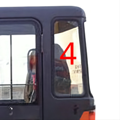 DAEWOO DH55 Excavator استبدال الزجاج الأمامي الزجاجي خفف