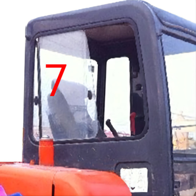 DOT DAEWOO DH55 Excavator Komatsu Cab Glass Glass Side Position NO.7