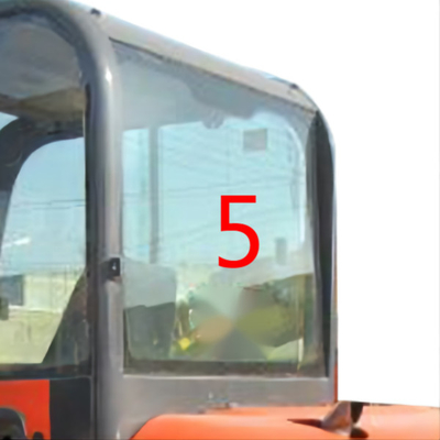 OEM DOOSAN Glass Construction Machine Cabin Back Side Position NO.5