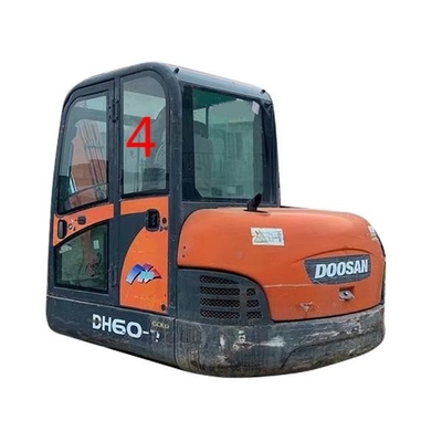 DH55 DOOSAN زجاج الكابينة للحفار الأخضر الباب الأيسر الخلفي الموضع رقم 4