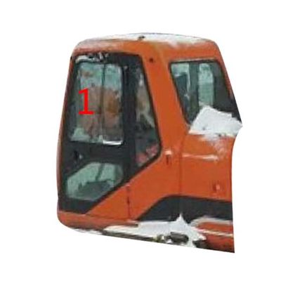 DX220LC-7 DX225LC-9 زجاج DOOSAN يسار مائل الموضع رقم 1 زجاج كابينة حفارة مقسى