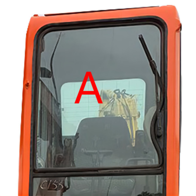 DX225LC-7 DX150LC-7 استبدال الزجاج الأمامي للحفارة DOOSAN Front Up Position A
