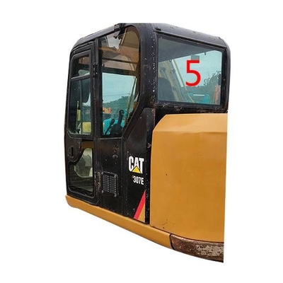 مقصورة الحفارة CATERPILLAR الكابينة زجاج الجانب الخلفي الموضع رقم 5 الزجاج الأمامي الزجاج المقسى