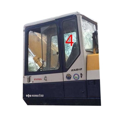 KOMATSU Excavator Cab Glass للحفارات ، الباب الأيسر ، الجانب الخلفي ، الموضع رقم 4