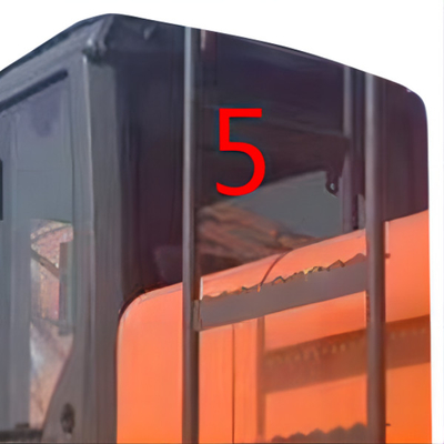 خفف من الزجاج HITACHI Excavator Cab 5mm استبدال النافذة الجانبية الخلفية
