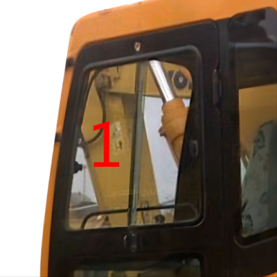 R225-7LC R140-7LC الزجاج الأمامي الزجاج المقسى HYUNDAI Excavator Left Side Position رقم 1