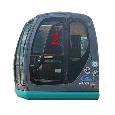 استبدال زجاج DOT KOBELCO Mini Digger ، موضع الجانب الأيسر رقم 2 ، الزجاج الأمامي