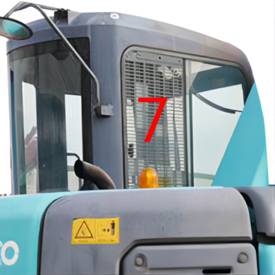 الجانب الأيمن رقم 7 KOBELCO حفارة الزجاج الأمامي