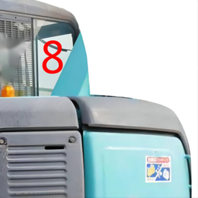 مقاومة درجة الحرارة حفارة الزجاج الكابينة KOBELCO الجانب الأيمن رقم 8
