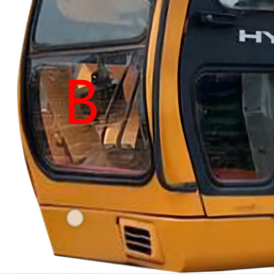 FCC Mini Digger Glass استبدال الزجاج الأمامي HYUNDAI Excavator