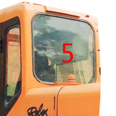 R210-5D Excavator Window Glass HYUNDAI Back Side NO.5 خفف من الزجاج