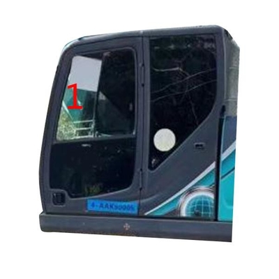 ECE KOBELCO Excavator Glass Left Slant Side Position NO.1 نافذة زجاج أمامي