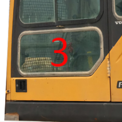 EC240B VOLVO Windshield Glass Excavator Cabin 5mm خفف من الزجاج