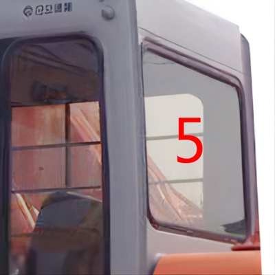 750mm حفارة استبدال نافذة الباب الجانب الخلفي NO.5 OEM