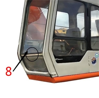 EX-1 EX120-1 EX200-1 هيتاشي حفار زجاج الجانب الأيمن رقم 8 زجاج مقسى