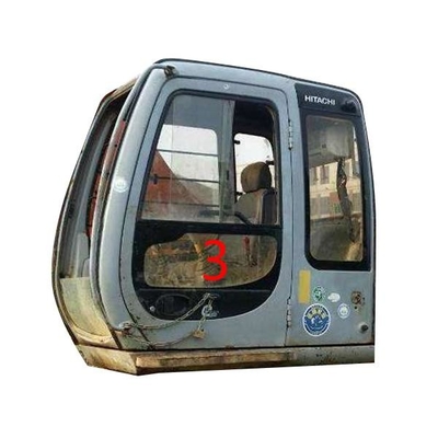 820mm ارتفاع HITACHI Excavator Glass Left Door الموضع السفلي رقم 3