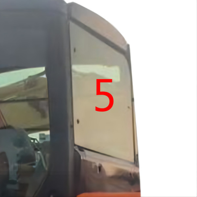 قوة عالية التأثير HITACHI Excavator Glass 5mm استبدال النافذة الجانبية الخلفية