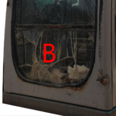 SK-6 SK230-6 SK-8 KOBELCO حفارة استبدال النافذة الأمامية للأسفل ب