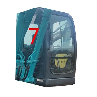 SK-6 SK-8 SK230-6 KOBELCO حفارة الزجاج الجانب الأيمن الوضع NO.7 الزجاج الأمامي الزجاج المقسى