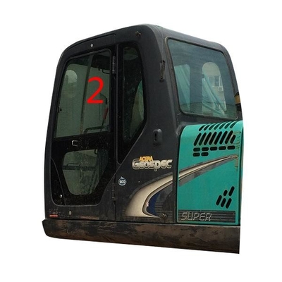 SK230-6 SK-6 SK-8 حفارة استبدال نافذة الباب اليسار مستقيم الجانب الموقف رقم 2 الزجاج الأمامي