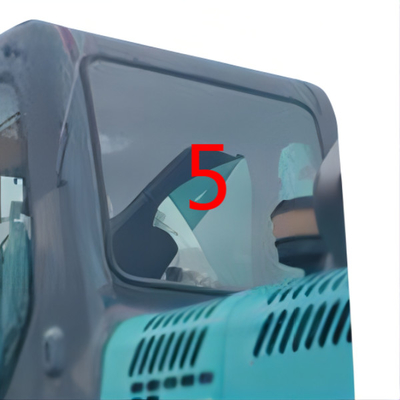 SK-6 SK-8 SK230-6 KOBELCO Excavator Glass Left Door Back Side Position NO.5 الزجاج الأمامي الزجاج المقسى
