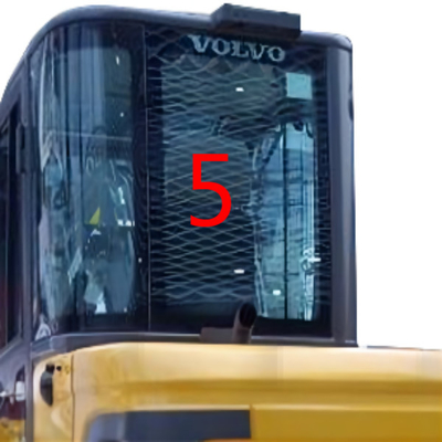 استبدال الزجاج الأخضر EW60C VOLVO Excavator Back Side NO.5 FCC