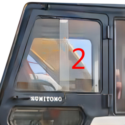 استبدال الزجاج الأمامي للباب الأيسر SUMITOMO SH280 S280