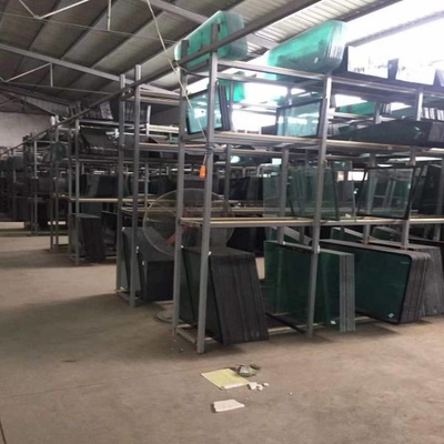 SUMITOMO CATERPILLAR Excavator Cab Glass Left Door الخلفية الموضع رقم 4 استبدال الزجاج الأمامي