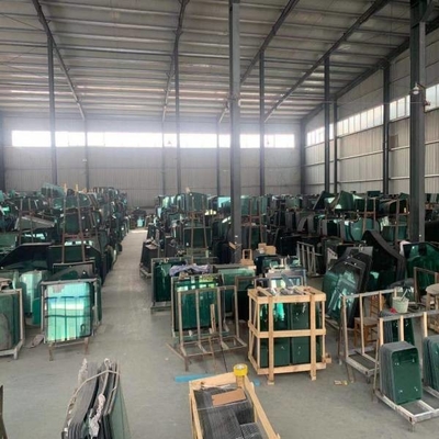 DOOSAN KOBELCO مخصص زجاج أمامي زجاجي OEM موضع جانبي مائل لليسار رقم 1
