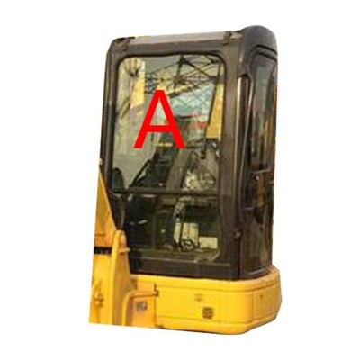 PC55MR PC55 5MM سميكة حفارة KOMATSU الكابينة الزجاج الزجاج الأمامي الزجاج الأمامي
