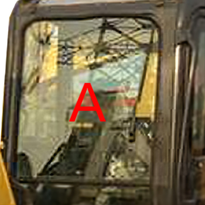 PC55MR PC55 5MM سميكة حفارة KOMATSU الكابينة الزجاج الزجاج الأمامي الزجاج الأمامي