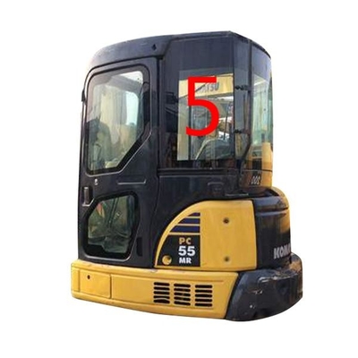 الزجاج الأمامي PC55MR PC55 KOMATSU استبدال نافذة حفارة بنفايات الجانب الخلفي رقم 5