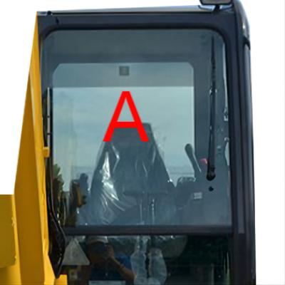 PC56-7 حفارة KOMATSU الكابينة الزجاج الزجاج الأمامي الزجاج الأمامي 5 مم سميكة