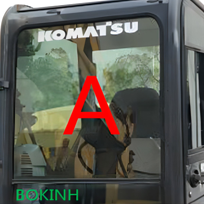 PC70-8 PC60-8 KOMATSU الزجاج الأمامي الزجاج الأمامي الزجاج المقسى