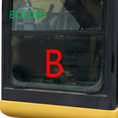 PC70-8 الجبهة أسفل كوماتسو حفارة استبدال الزجاج خفف موقف ب الزجاج